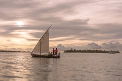 Dhoni Sunset Sailing from Six Senses Laamu