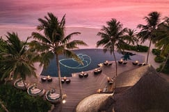 Sunset view from Naiboli Bar at The Nautilus Maldives