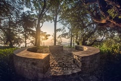 Firepit area at Goatfell, Sri Lanka