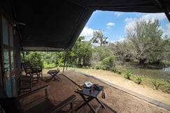 The view from Deluxe Tent at Leopard Trails Yala