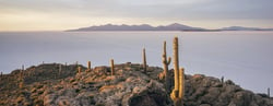 View of the Uyuni Salt flats