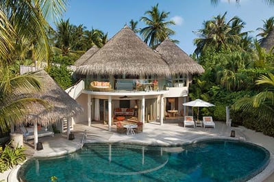 The exterior of Beach Residence at The Nautilus Maldives