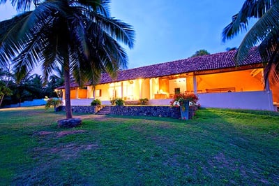 The exterior of the Blue Heights Villa, Sri Lanka