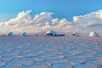 The exterior of Pristine Salinas Grandes Camp in the day