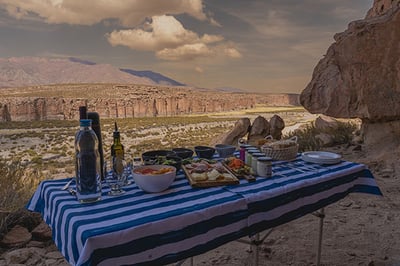 Picnic cuisine by Pristine Salinas Grandes Camp