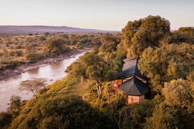 Aerial view of Serian The Original and the Mara River