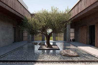 Entrance to the Spa at OKU Andalusia, Spain