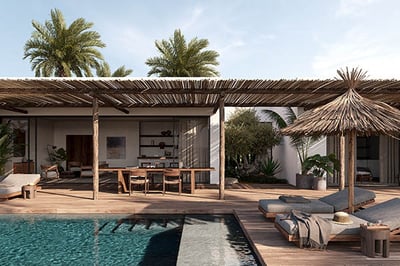 Terrace and Pool in the Private Villa at OKU Andalusia, Spain