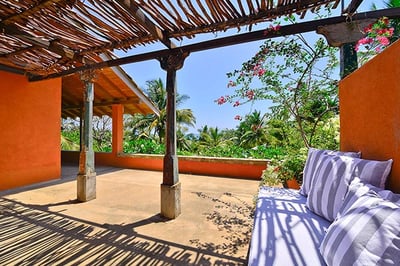 Verandah of the room at Blue Heights Villa, Sri Lanka