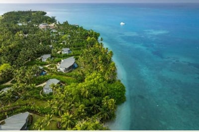 Birds eye view of the property at luxury Seychelles hotel