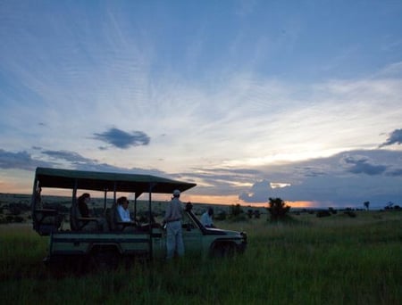 7 Wildebeest river crossing during the annual migration in the Masai Mara, Kenya