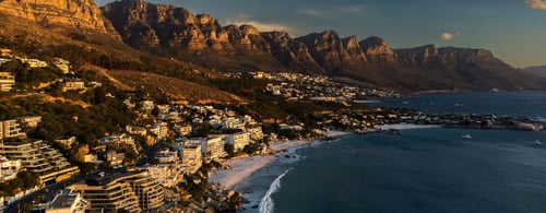 Aerial view of Cape Town