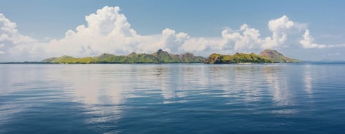 View of an island in the Indonesian Archipelago near Flores