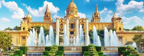 National Museum in Barcelona,Placa De Espanya,Spain