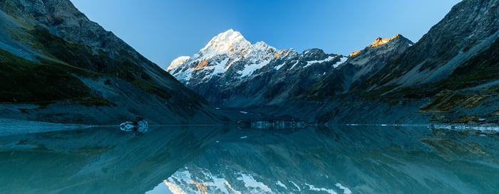 Lake Hooker, New Zealand