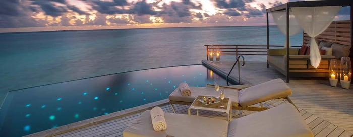 Water Villa with Private Pool and View at Baros, Maldives